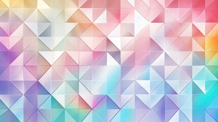 Abstract low poly pastel color background design soft template. Seamless trendy iridescent rainbow foil texture. Soft holographic pastel