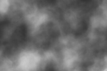 Obraz na płótnie Canvas Black and white cloud of smoke illustration background.