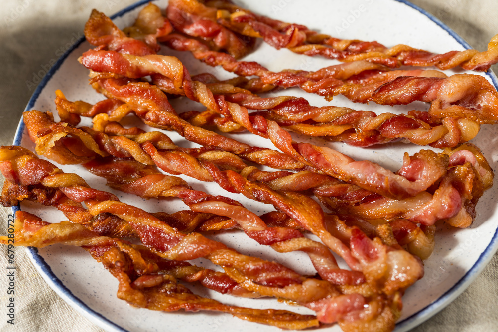 Sticker homemade trendy twisted bacon strips