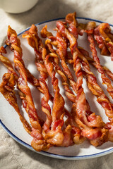 Homemade Trendy Twisted Bacon Strips