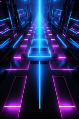 Abstract neon light arrows background, Advertising banner, Disco Advertising, Smartphone wallpapers