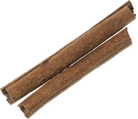 cinnamon cut out on transparent background.