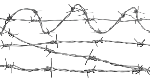 barbed wire fence