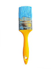 Paint brush isolated on transparent free PNG background.