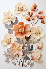 Whimsical Whorls: A Symphony of Handcrafted Paper Flowers