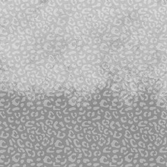 Safari Leopard Print Background - Silver Animal Print Design