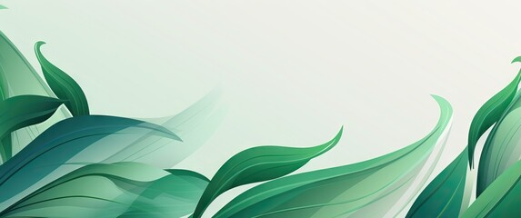 Green nature background. Closeup view of green leaf for natural and freshness wallpaper concept AI generated illustration