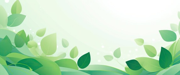 Green nature background. Closeup view of green leaf for natural and freshness wallpaper concept AI generated illustration