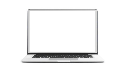 A laptop on the transparent background - obrazy, fototapety, plakaty