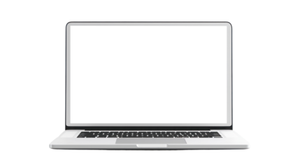 A laptop on the transparent background