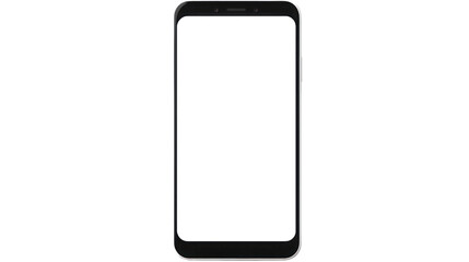 smartphone on the transparent background
