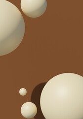 brown 3D Rendered Podium Background for Product Showcase 