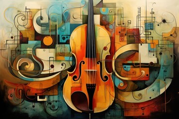 Abstract Art Translating Musical Harmony.