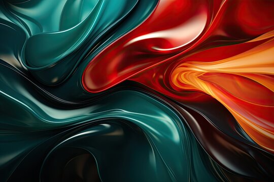 background image, festive abstract image in red and green