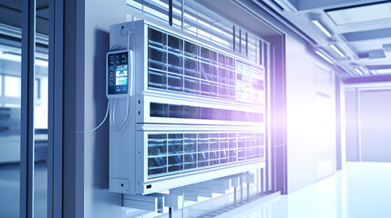 server rack in a data center,Efficient Data Management with Laboratory Software,AI Generative 