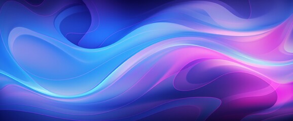 Abstract diffluent paint with purple and blue glow. Wavy glowing pattern for your design. Stylish background from swirling lines. Vector illustration. EPS 10. - Powered by Adobe
