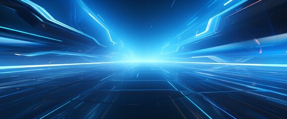 Abstract Futuristic Blue Background
