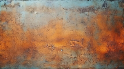 Seamless and Rusty vintage metal background texture. Generative AI - obrazy, fototapety, plakaty