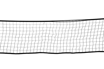 Tennis Net Pattern. Volleyball Texture. Court Net. Isolated on white background. Horizontal image. Seamless. Rope Trap. Competition Game. Illustration - obrazy, fototapety, plakaty