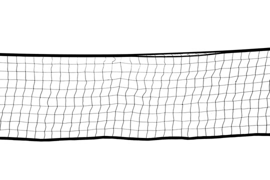 Tennis Net Pattern. Volleyball Texture. Court Net. Isolated on white background. Horizontal image. Seamless. Rope Trap. Competition Game. Illustration