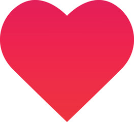 Heart shape gradient icon. Love symbol.