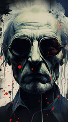 Stalker, retro movie poster in 70s style, Generative AI © Album Art Vibes