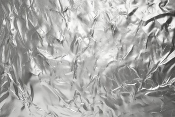 Silver metallic effect foil. Silver texture. Generative AI