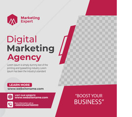Instagram digital marketing agency banner for social media