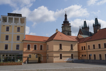 Hradec Kralove, Czech Republic - July 22, 2023 - the former Municipal Brewery in the middle of summer  