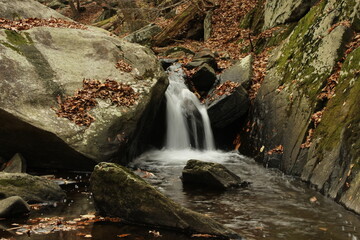 waterfall in autumn