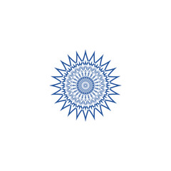 Mandala icon. Round Ornament Pattern. Mandala Art design in circle isolated on white background
