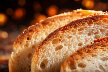 close up of bread - obrazy, fototapety, plakaty