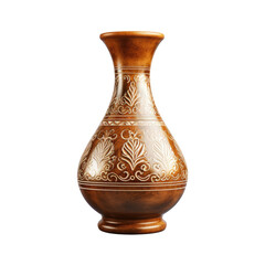 ceramic traditional vase isolated on transparent background, png