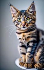 Obraz premium Feline Cuteness Overload: Meet the Adorable Star Stealing Hearts in Our Studio!