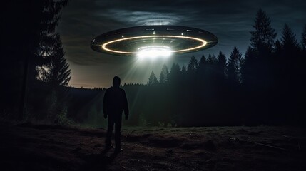 UFO encounter in the night.