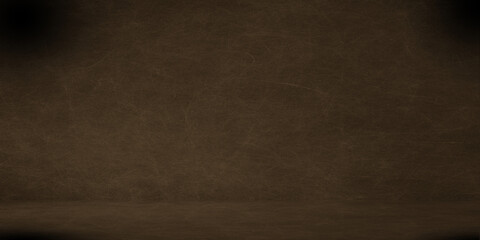 paper texture, brown- gold - black background with dark vignette borders - obrazy, fototapety, plakaty
