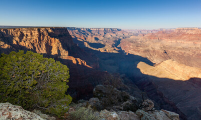 Scenic view of sunrise in Grand Canyon national park, Arizona, USA