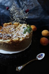 shortbread with apricot marmalade