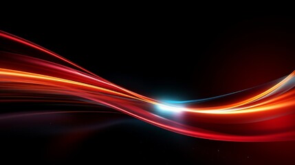 Light trail wave, fire path trace line, car lights, optic fiber and incandescence curve twirl. Luminous road lines of speed. Light glowing effect. Abstract motion lines. - obrazy, fototapety, plakaty