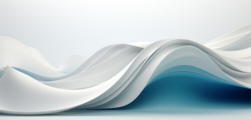 abstract white waves