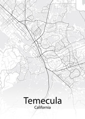 Temecula California minimalist map