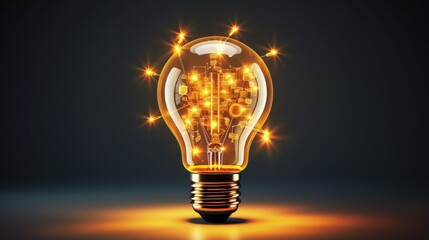 Idea concept, creative of simplifying complex process lightbulb, bulb sign, innovations, untangled of problem. Keep it simple business concept for project management, creativity, marketing - obrazy, fototapety, plakaty
