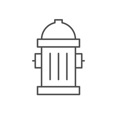 Fire hydrant line outline icon