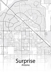 Surprise Arizona minimalist map