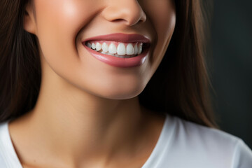 Detailed View of Cheerful Smile