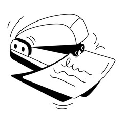 Business and Media Mini Doodle Illustration