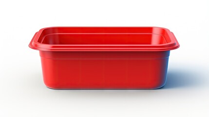 Plastic container on white background.Clipping Path