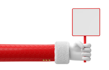 Santa Claus Hand in 3d render illustration