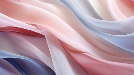 Pastel-hued silk ribbons intertwined with playful and elegant pattern. 