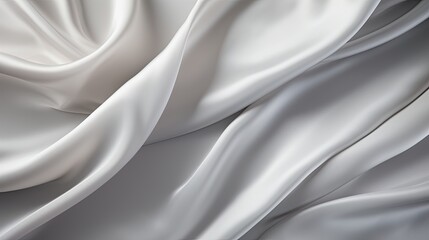 Soft grey silk understated and elegant, arranged in gentle folds. 